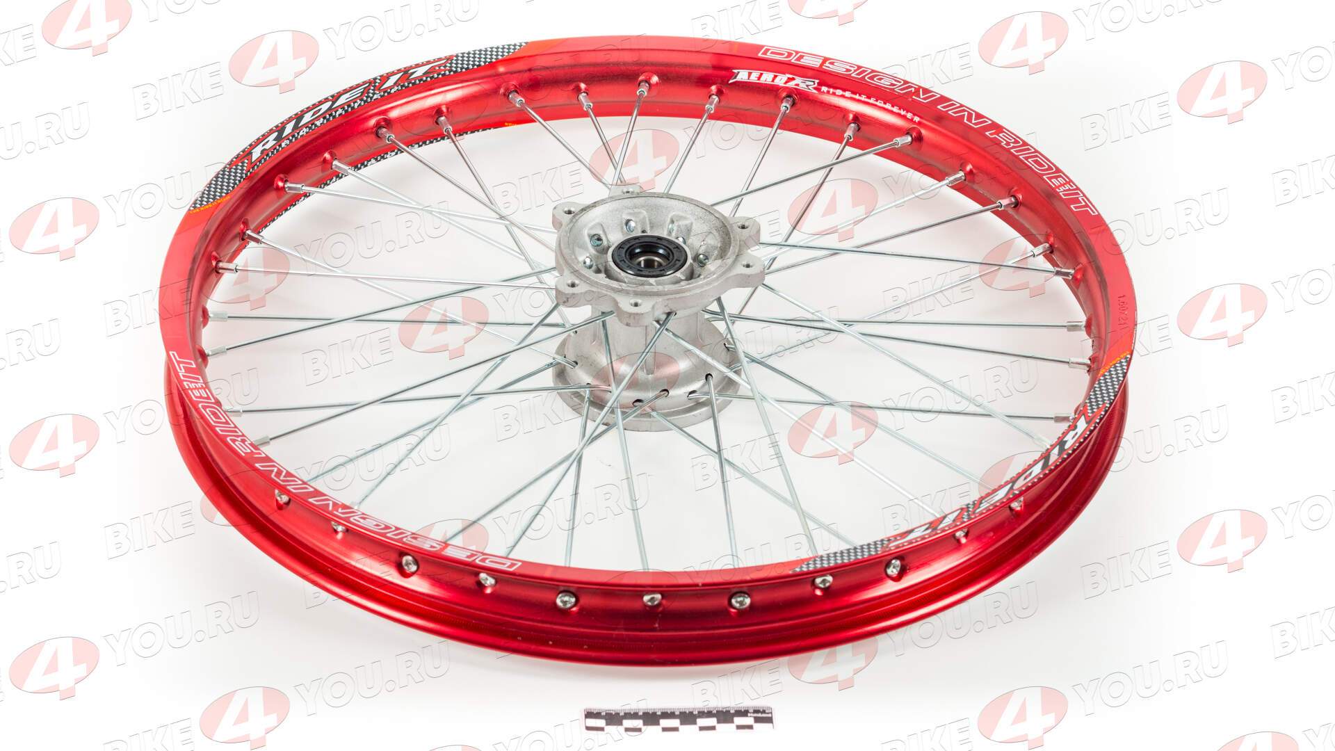 Обод передний 21" (1,60-R21 d=15mm) алюминий/красный XR250