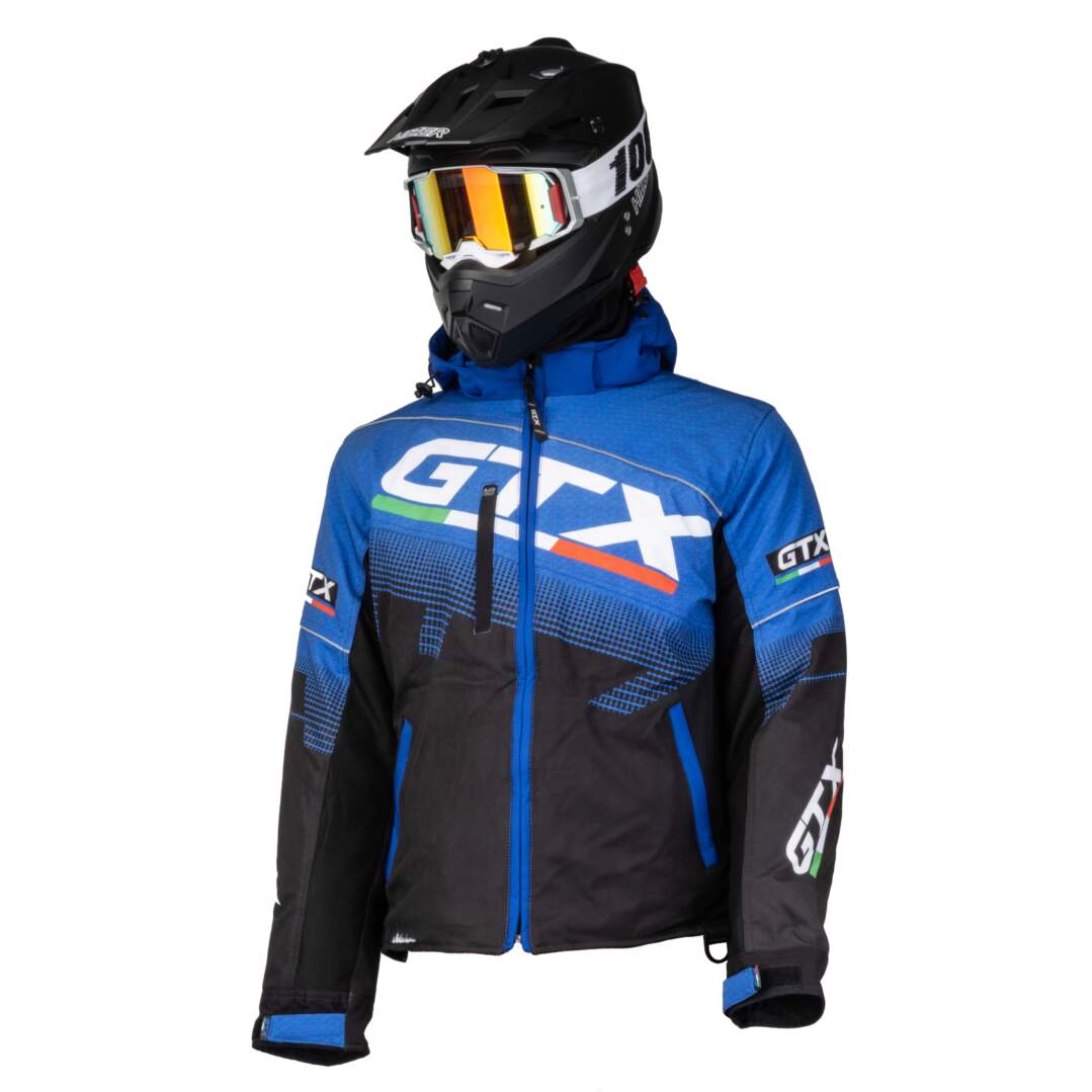 Куртка для снегохода GTX #1 black-blue (текстиль) (XL)