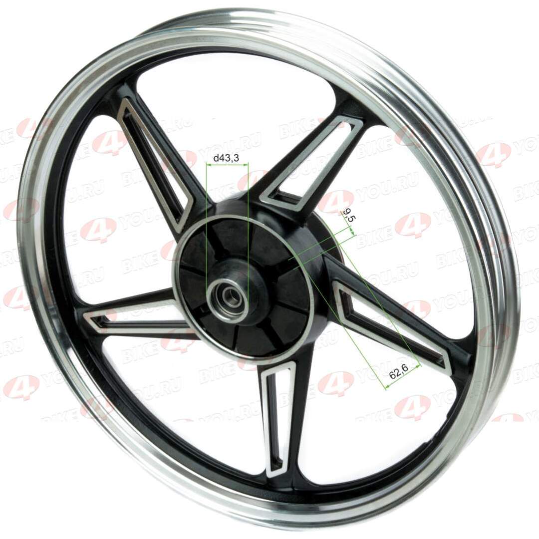 Обод задний 18" алюминий литой (барабанный тормоз) CG150