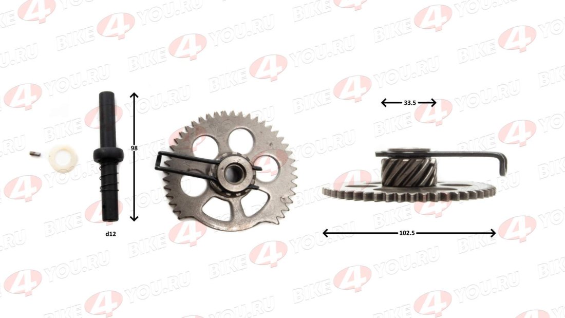 Храповик кикстартера 157QMJ 150см3