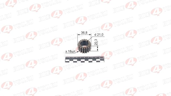 Шестерня сцепления 152FMI (на коленвал) 125см3