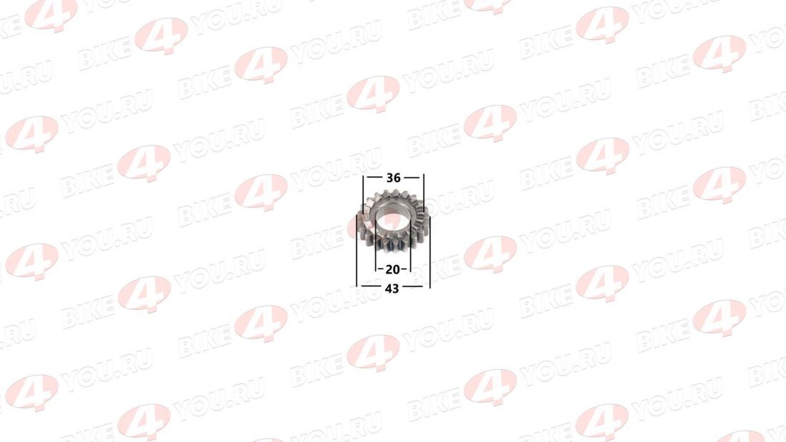 Шестерня вала кикстартера 139FMB,147FMH 50-70см3